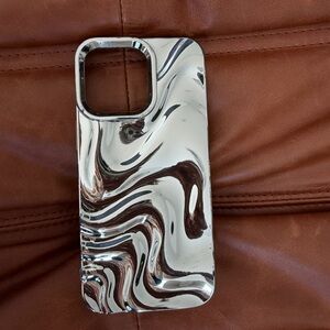 Silver Swirl Phone Case